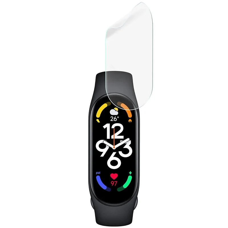 Schutzfolie für den Bildschirm für Xiaomi Mi Band 7, Bizon Watch HydroFlex, 6 Stück
