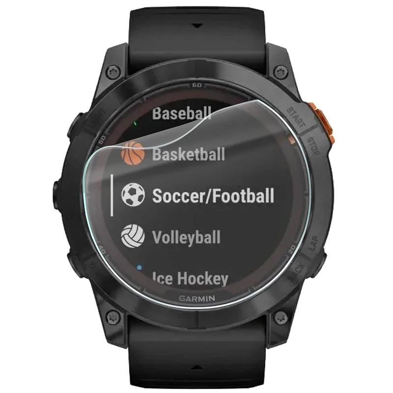 Schutzfolie für den Bildschirm für Garmin Fenix 7X Pro Solar 51 mm, Bizon Watch HydroFlex, 6 Stück