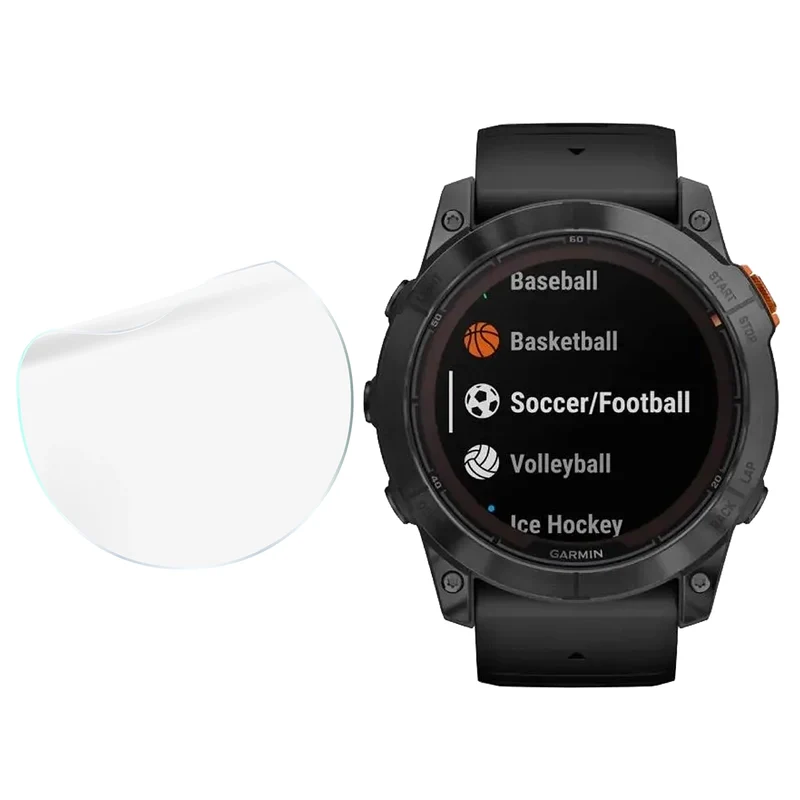Schutzfolie für den Bildschirm für Garmin Fenix 7X Pro Solar 51 mm, Bizon Watch HydroFlex, 6 Stück