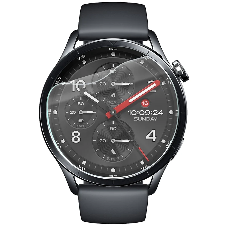 Schutzfolie für den Bildschirm für Xiaomi Watch S5, Bizon Watch HydroFlex, 6 Stück