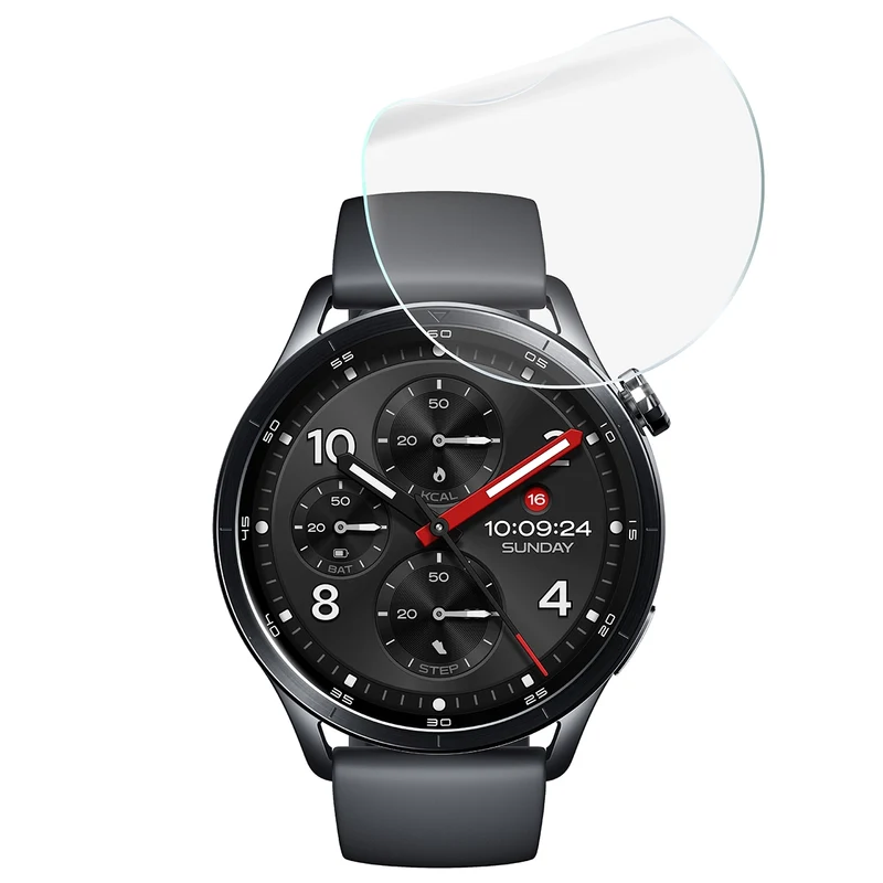 Schutzfolie für den Bildschirm für Xiaomi Watch S5, Bizon Watch HydroFlex, 6 Stück