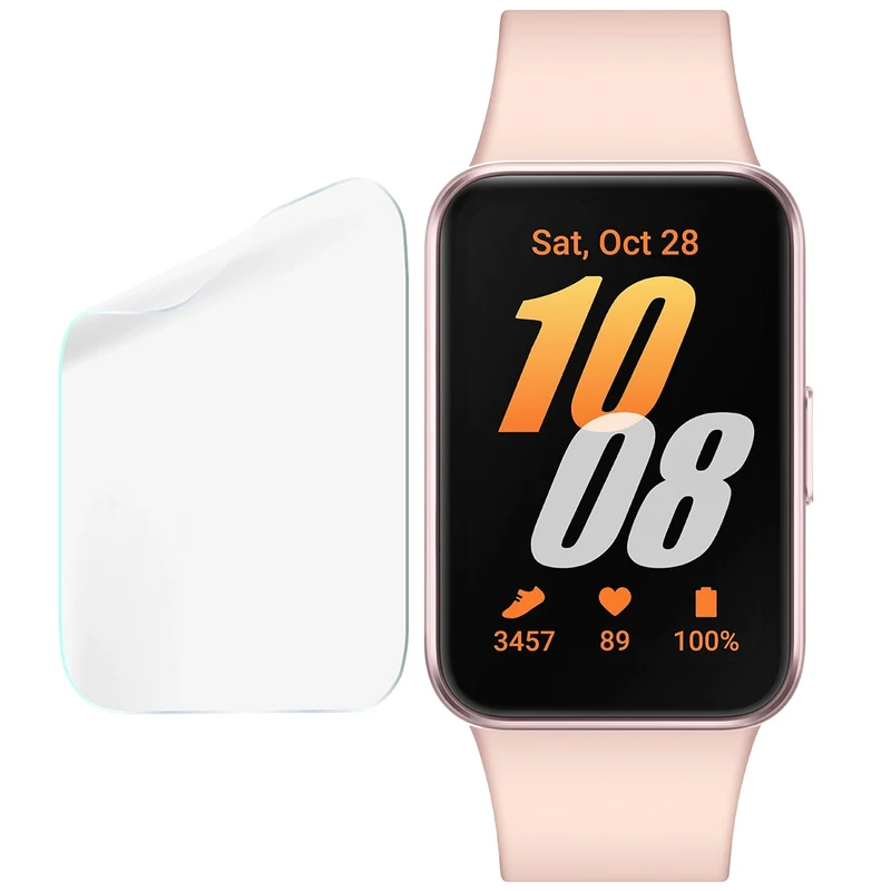 Schutzfolie für den Bildschirm für Galaxy Fit 3, Bizon Watch HydroFlex, 6 Stück