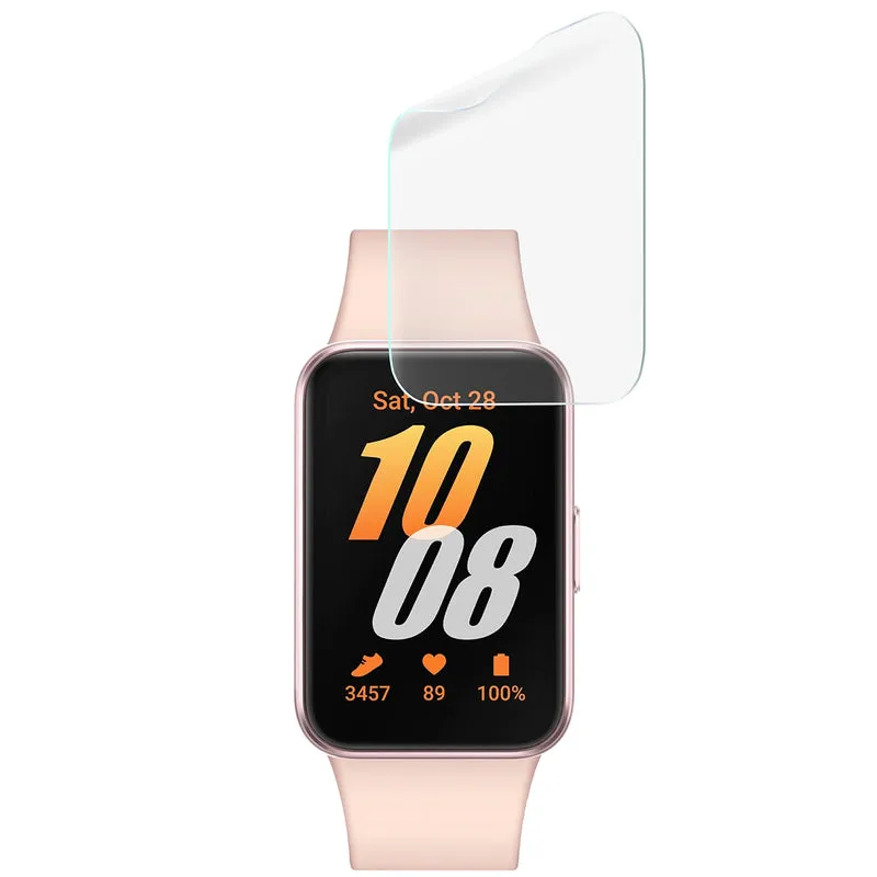 Schutzfolie für den Bildschirm für Galaxy Fit 3, Bizon Watch HydroFlex, 6 Stück