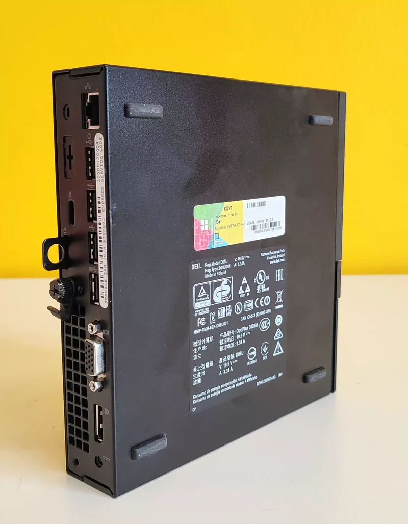 Dell OptiPlex 3020 Mini PC | Intel Core i5-4570T 2.9Ghz| Ram 8Gb | SSD 240Gb | Windows 10 Pro Il mini PC perfetto per il tuo ufficio potente ed economico