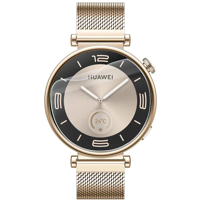Schutzfolie für den Bildschirm für Huawei Watch GT 4 41 mm Elegant, Bizon Watch HydroFlex, 3 Stück
