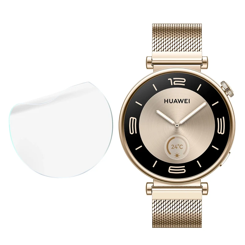 Schutzfolie für den Bildschirm für Huawei Watch GT 4 41 mm Elegant, Bizon Watch HydroFlex, 3 Stück