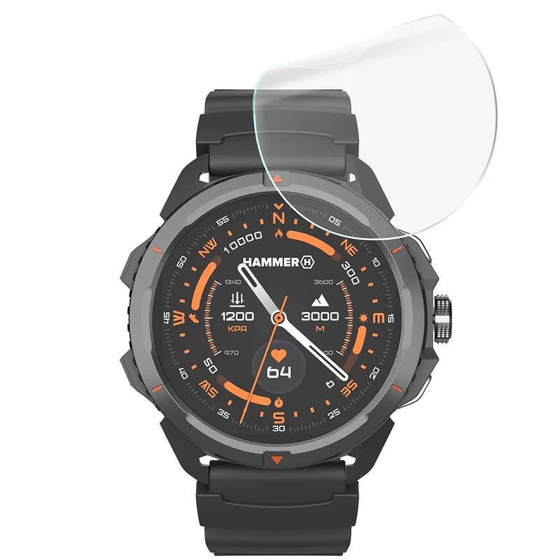 Schutzfolie für den Bildschirm für Huawei Watch GT 3 Pro 46 mm, Bizon Watch HydroFlex, 3 Stück