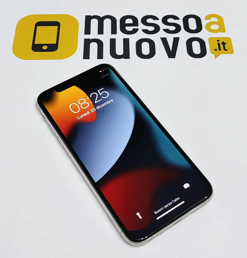 iPhone X - 256Gb - Ricondizionato A+ Come nuovo - Cavo ed alimentatore inclusi - Silver