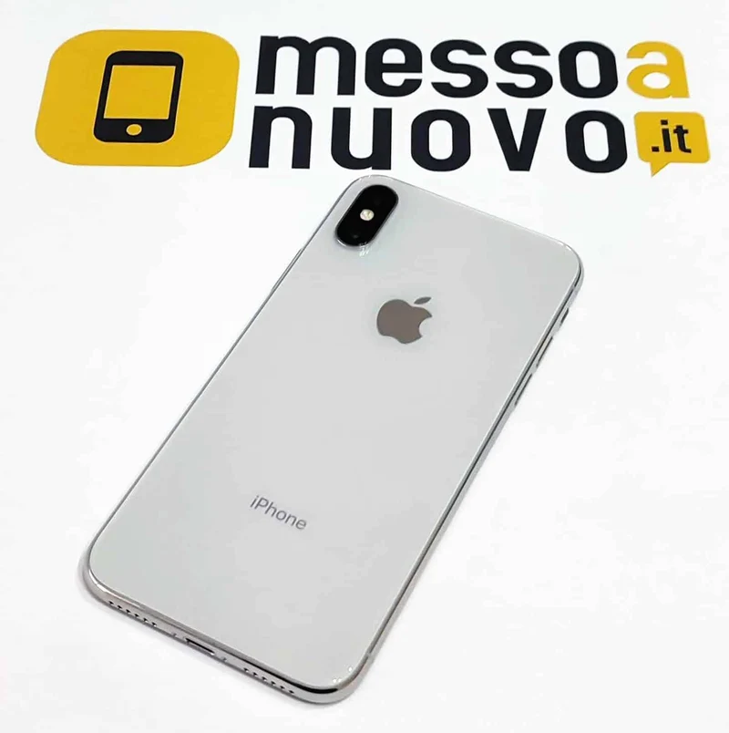 iPhone X - 256Gb - Ricondizionato A+ Come nuovo - Cavo ed alimentatore inclusi - Silver