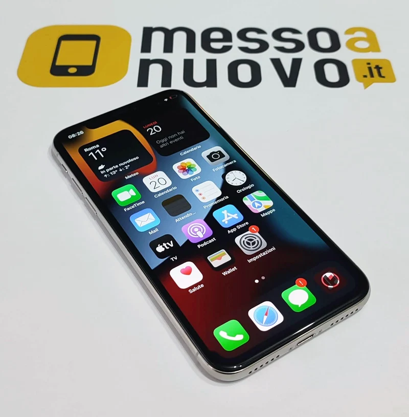 iPhone X - 256Gb - Ricondizionato A+ Come nuovo - Cavo ed alimentatore inclusi - Silver