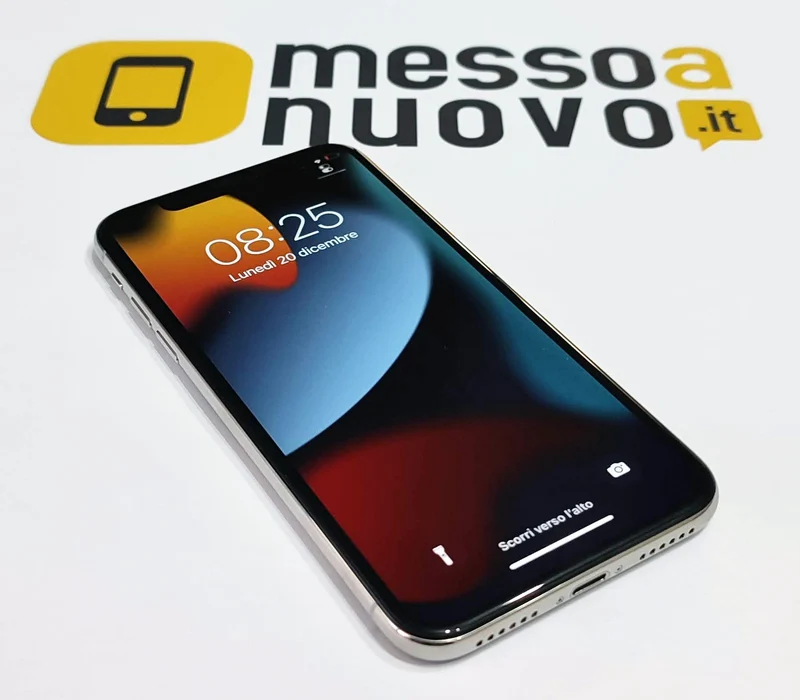 iPhone X - 256Gb - Ricondizionato A+ Come nuovo - Cavo ed alimentatore inclusi - Silver