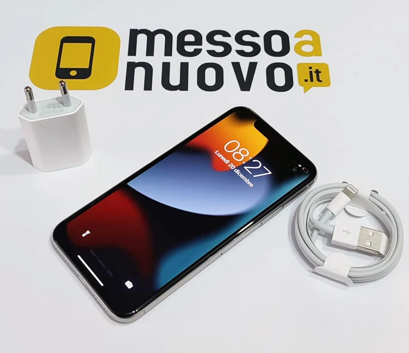 iPhone X - 256Gb - Ricondizionato A+ Come nuovo - Cavo ed alimentatore inclusi - Silver