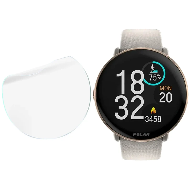 Schutzfolie für den Bildschirm für Polar Ignite 3, Bizon Watch HydroFlex, 6 Stück