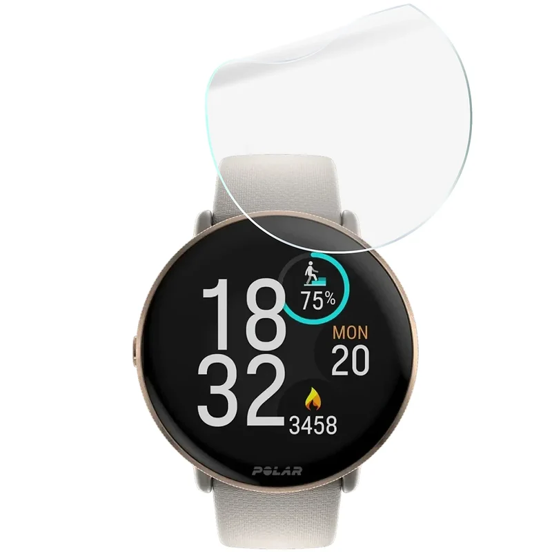 Schutzfolie für den Bildschirm für Polar Ignite 3, Bizon Watch HydroFlex, 6 Stück