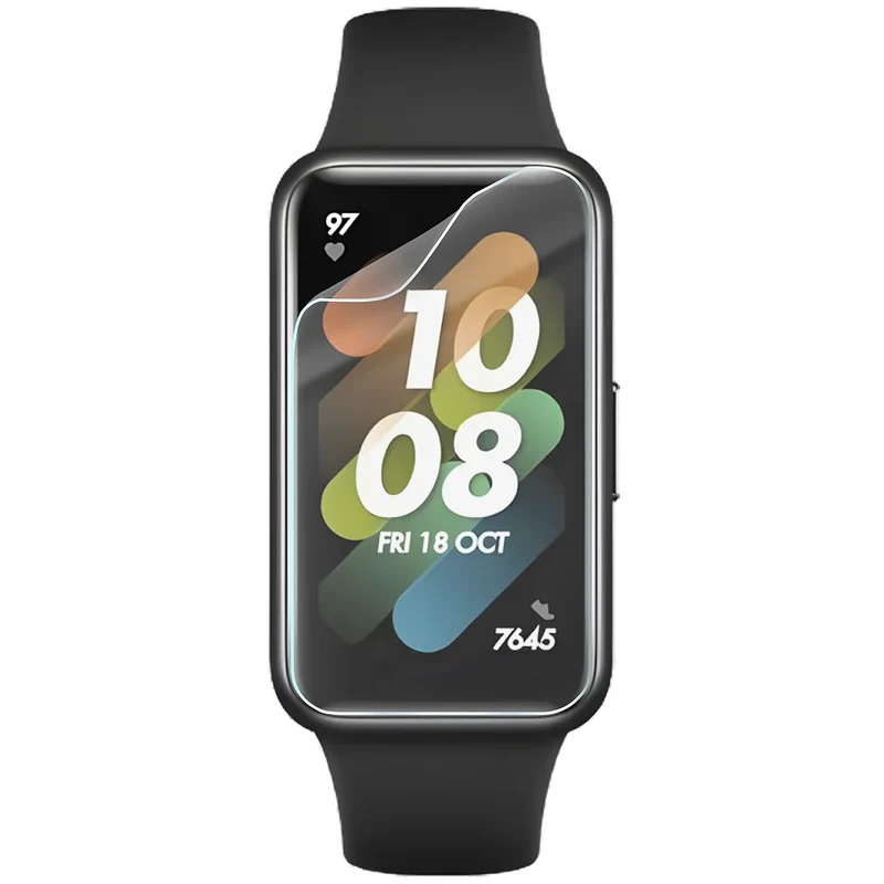 Schutzfolie für den Bildschirm für Huawei Band 7, Bizon Watch HydroFlex, 6 Stück