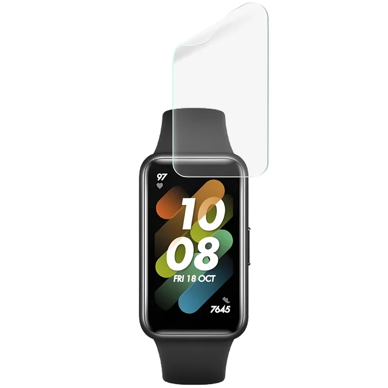 Schutzfolie für den Bildschirm für Huawei Band 7, Bizon Watch HydroFlex, 6 Stück