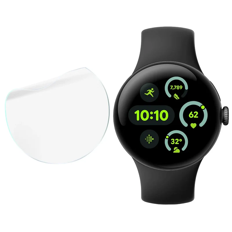 Schutzfolie für den Bildschirm für Google Pixel Watch 3 45 mm, Bizon Watch HydroFlex, 6 Stück