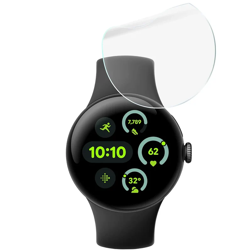 Schutzfolie für den Bildschirm für Google Pixel Watch 3 45 mm, Bizon Watch HydroFlex, 6 Stück