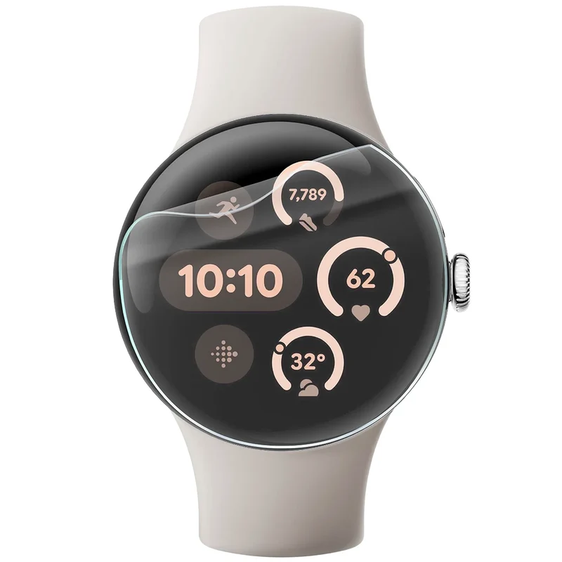 Schutzfolie für den Bildschirm für Google Pixel Watch 3 41 mm, Bizon Watch HydroFlex, 6 Stück