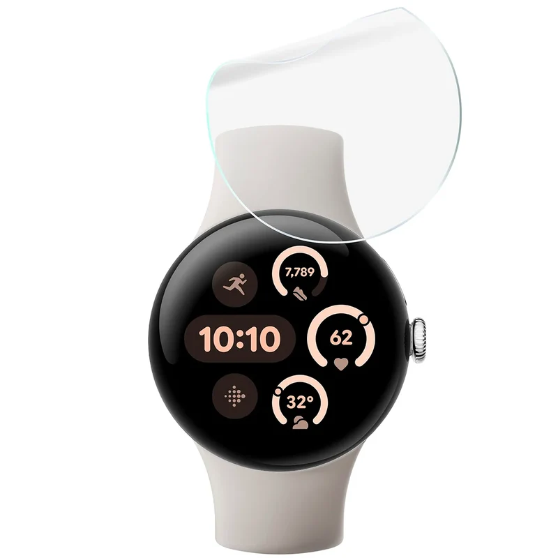Schutzfolie für den Bildschirm für Google Pixel Watch 3 41 mm, Bizon Watch HydroFlex, 6 Stück