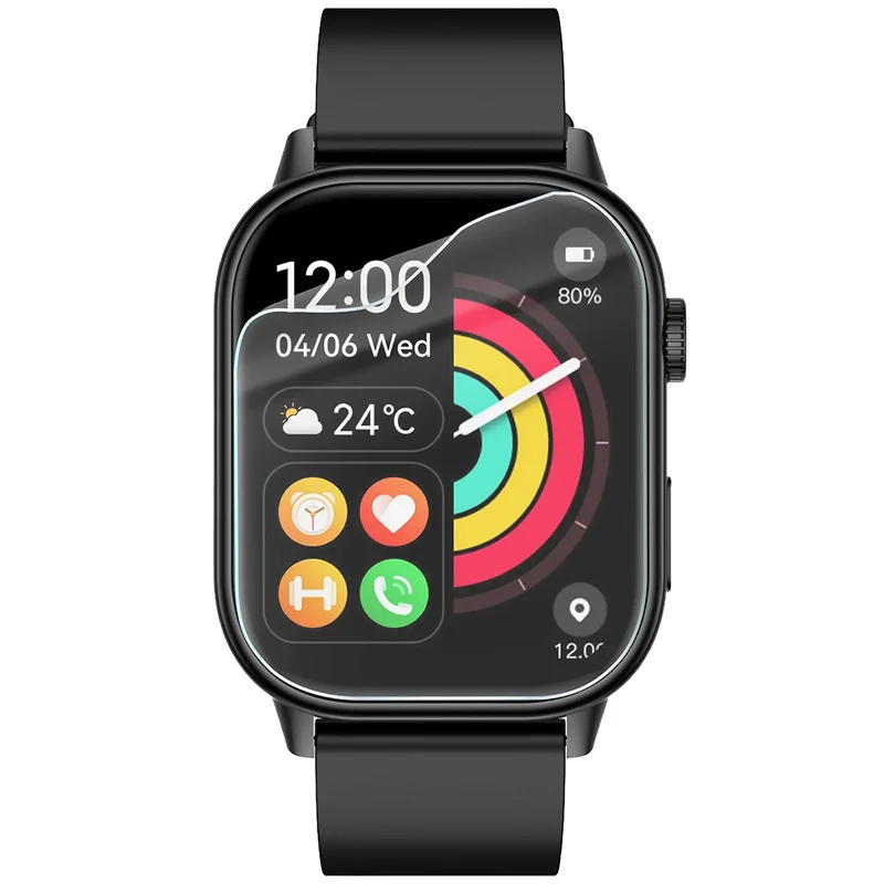 Schutzfolie für den Bildschirm für JG Smart QX17, Bizon Watch HydroFlex, 6 Stück
