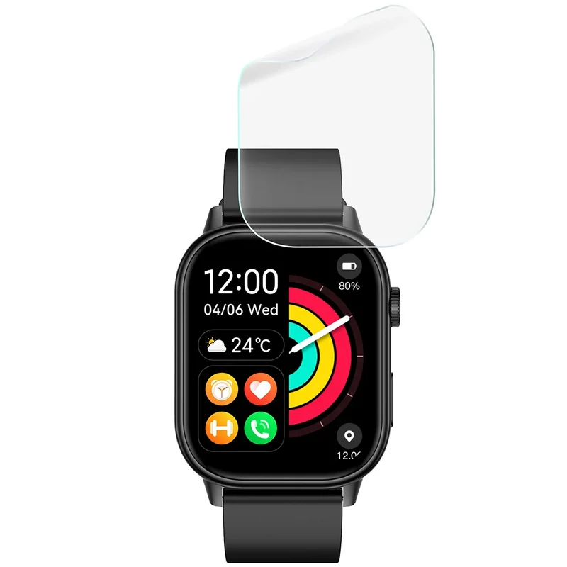 Schutzfolie für den Bildschirm für JG Smart QX17, Bizon Watch HydroFlex, 6 Stück