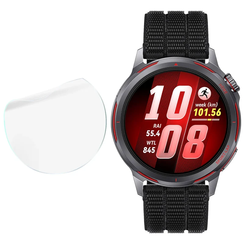 Schutzfolie für den Bildschirm für Huawei Watch GT Runner 2, Bizon Watch HydroFlex, 6 Stück