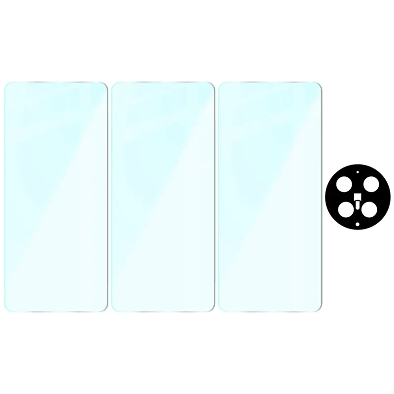 Gehärtetes Glas - 3 Stück + Kameraschutz für Vivo X300 Ultra, Bizon Glass Clear Pack