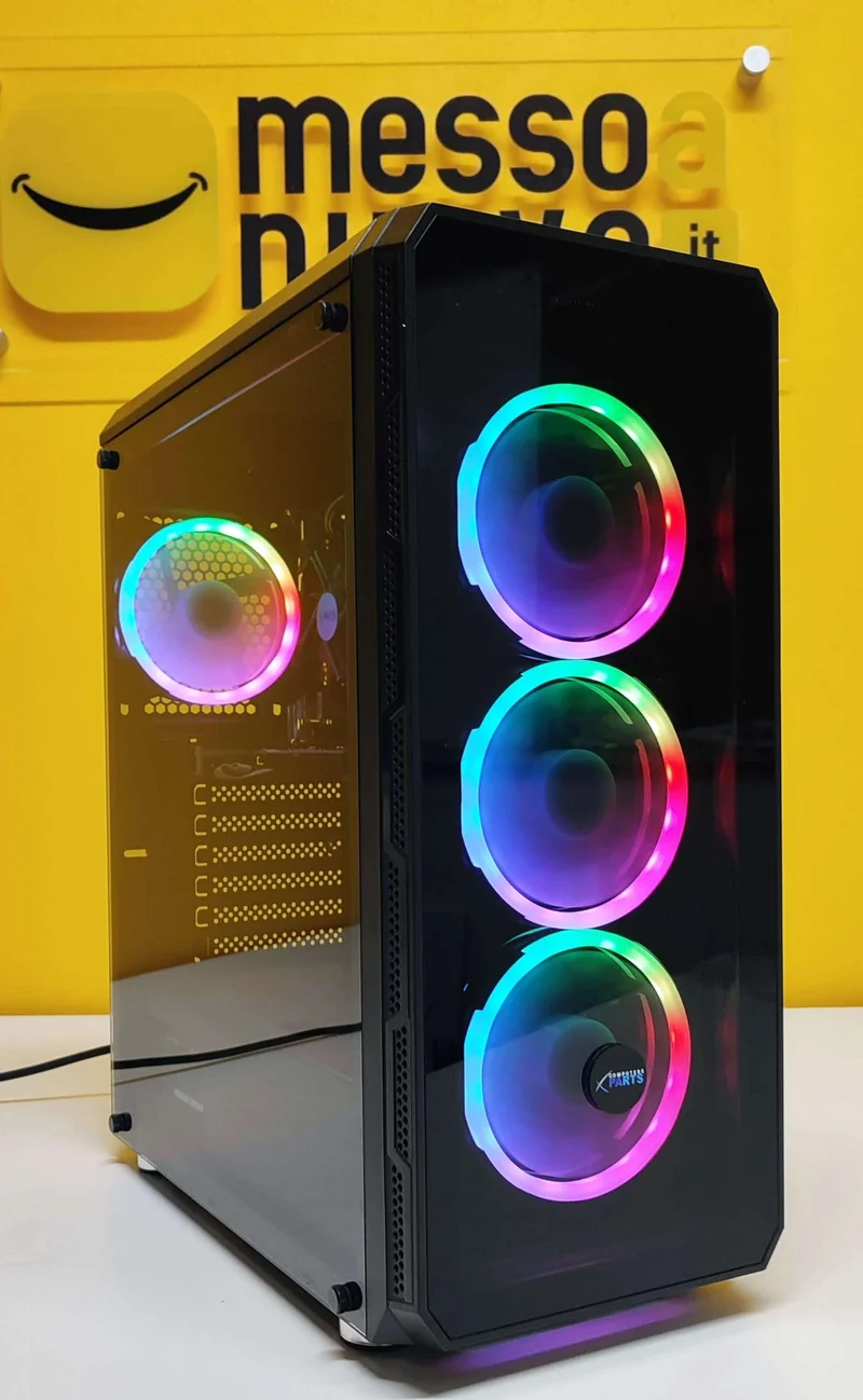 Postazione da Gaming PC Battle Royale | Intel Core i7 | Ram 16Gb | SSD 480Gb | Nvidia GTX 1050Ti 4Gb | Windows 10 Pro Wifi + Monitor Samsung FullHD 27" + Kit Mouse Tastiera Cuffie Gaming