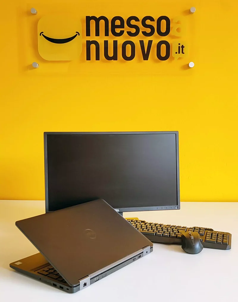 Bundle Dell Latitude E5570 Notebook 15.5″ 1920×1080 FullHD | Intel Core i5-6300HQ 2.3Ghz | 16Gb Ram | 256Gb SSD | Windows 11 Pro Tastiera ITA + Dell P2217H Monitor LED IPS 22″ FullHD + Kit Mouse e Tastiera Wireless