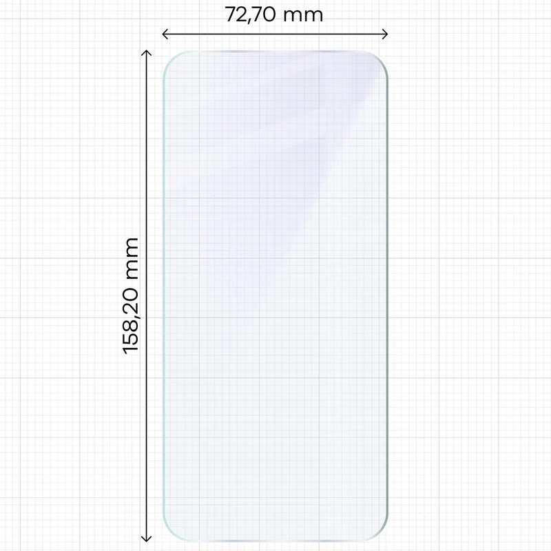 Flexibles Hybridglas für Motorola Moto G87 5G, Bizon Hybrid Mule Duo, 2 Stück
