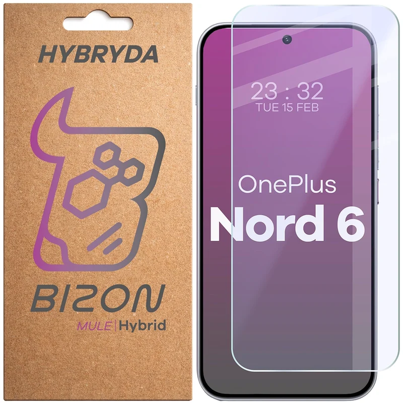Flexibles Hybridglas für OnePlus Nord 6, Bizon Hybrid Mule