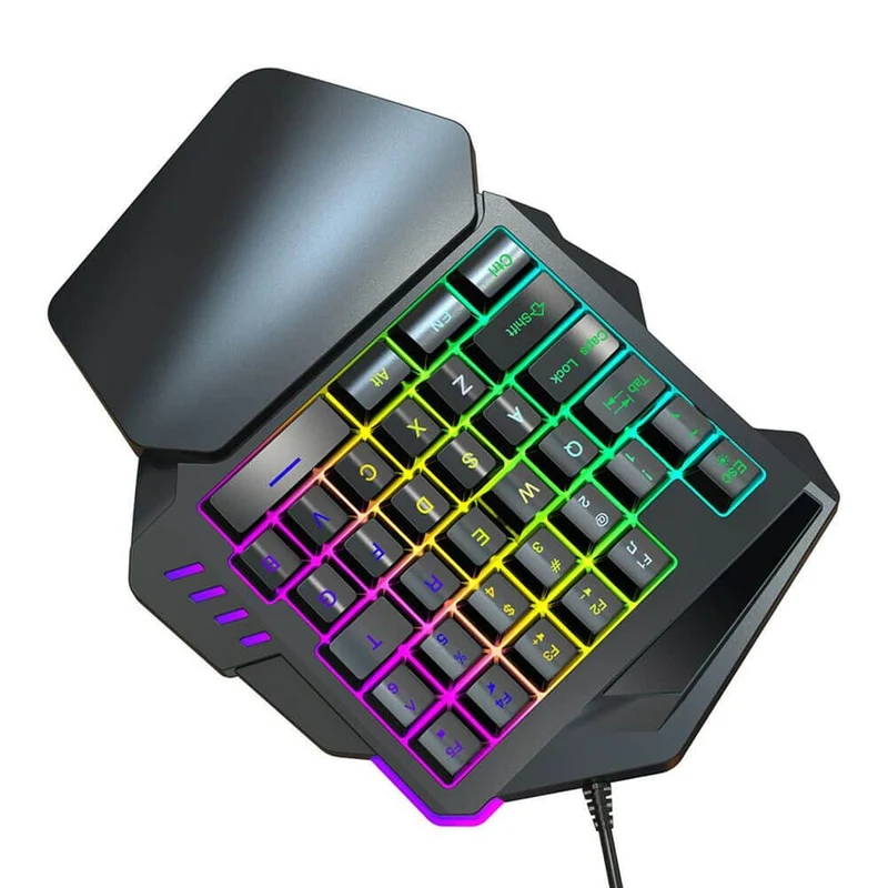 Kit per il gamer esperto | Tastiera da gaming RGB ad una mano | Mouse da gaming RGB 5500DPI | Per chi cerca solo il meglio per il gaming
