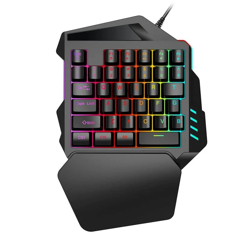 Kit per il gamer esperto | Tastiera da gaming RGB ad una mano | Mouse da gaming RGB 5500DPI | Per chi cerca solo il meglio per il gaming