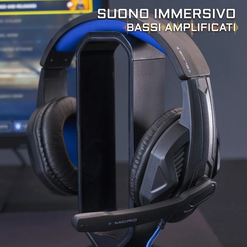 Kit da gaming completo | Tastiera RGB Italiana retroilluminata | Mouse da gaming 6 pulsanti leggero e preciso | Tappetino | Cuffie gaming con microfono perfetto per streaming PC PS4 XBOX