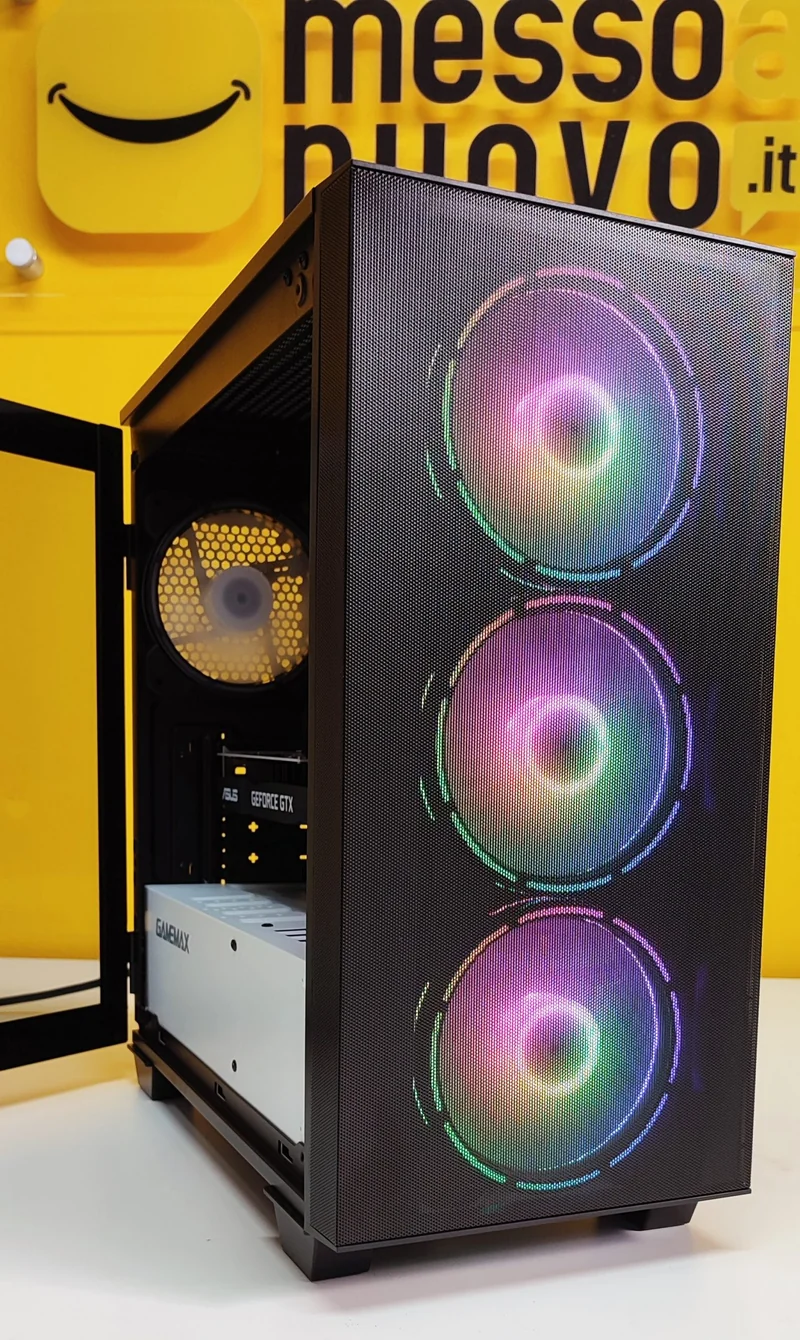 PC da Gaming | Intel i5-10400 6Cores 4.3 GHz | Ram 32Gb | SSD m.2 nvme 256Gb | Nvidia Geforce GTX 1650 4Gb | Windows 11 Pro Il PC da gaming bilanciato per il FullHD