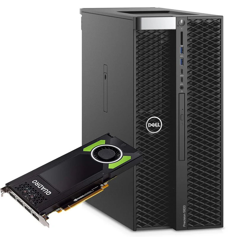 Dell Precision 5820 Workstation | Intel Xeon W-2123 3.6Ghz | Ram 32GB | SSD 1TB | Nvidia Quadro P2000 | Windows 11 Pro La workstation sorprendente