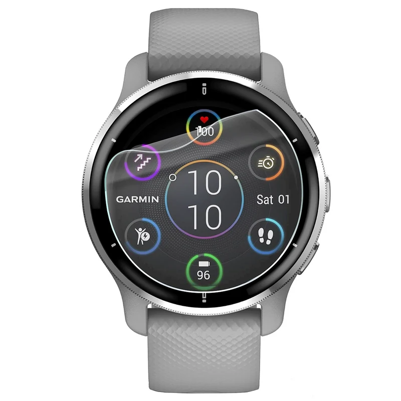 Schutzfolie für den Bildschirm für Garmin Venu 2 Plus, Bizon Watch HydroFlex, 6 Stück