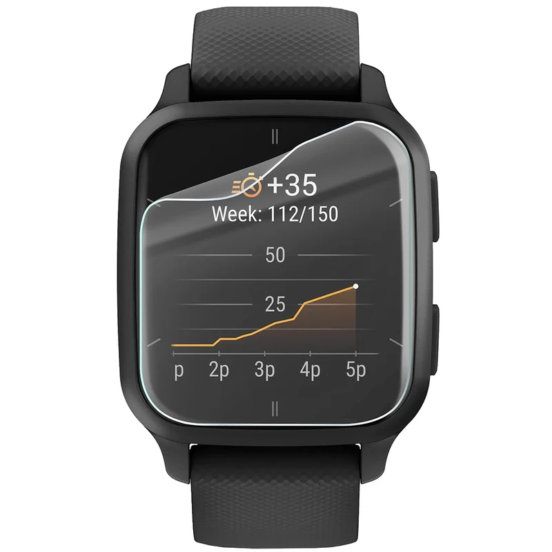 Schutzfolie für den Bildschirm für Garmin Venu Sq 2, Bizon Watch HydroFlex, 6 Stück