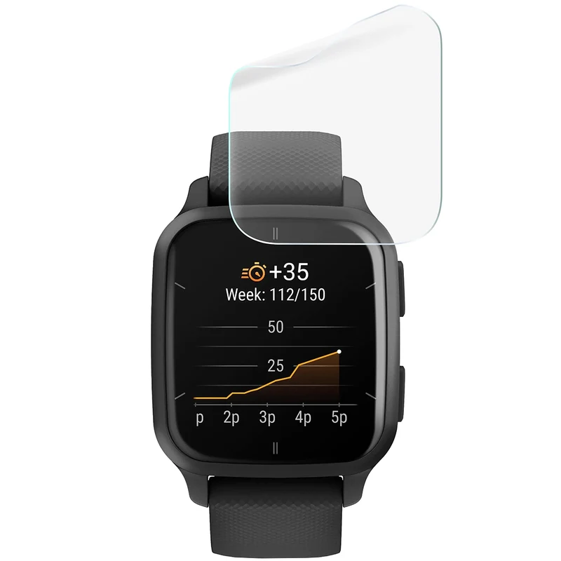 Schutzfolie für den Bildschirm für Garmin Venu Sq 2, Bizon Watch HydroFlex, 6 Stück