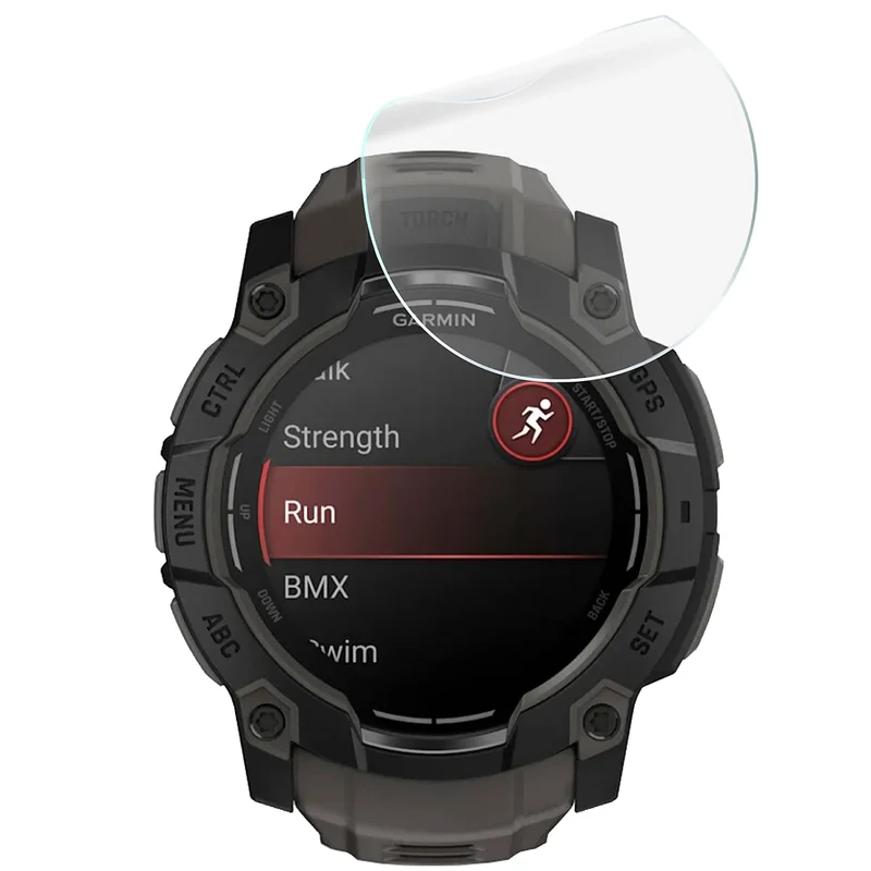 Schutzfolie für den Bildschirm für Garmin Instinct 3 50 mm AMOLED, Bizon Watch HydroFlex, 6 Stück