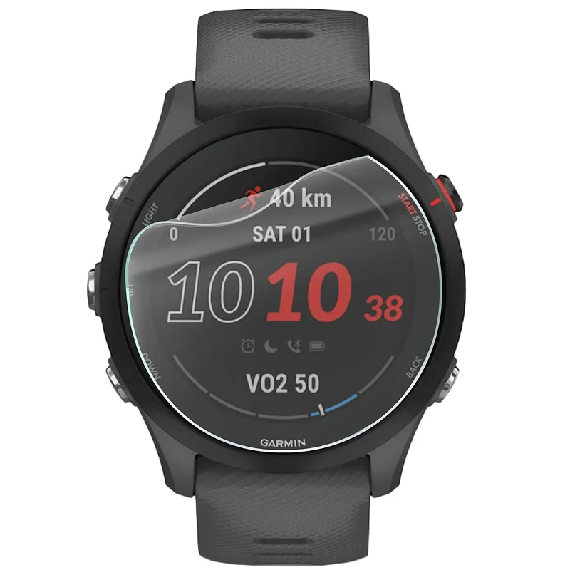 Schutzfolie für den Bildschirm für Garmin Forerunner 255, Bizon Watch HydroFlex, 6 Stück
