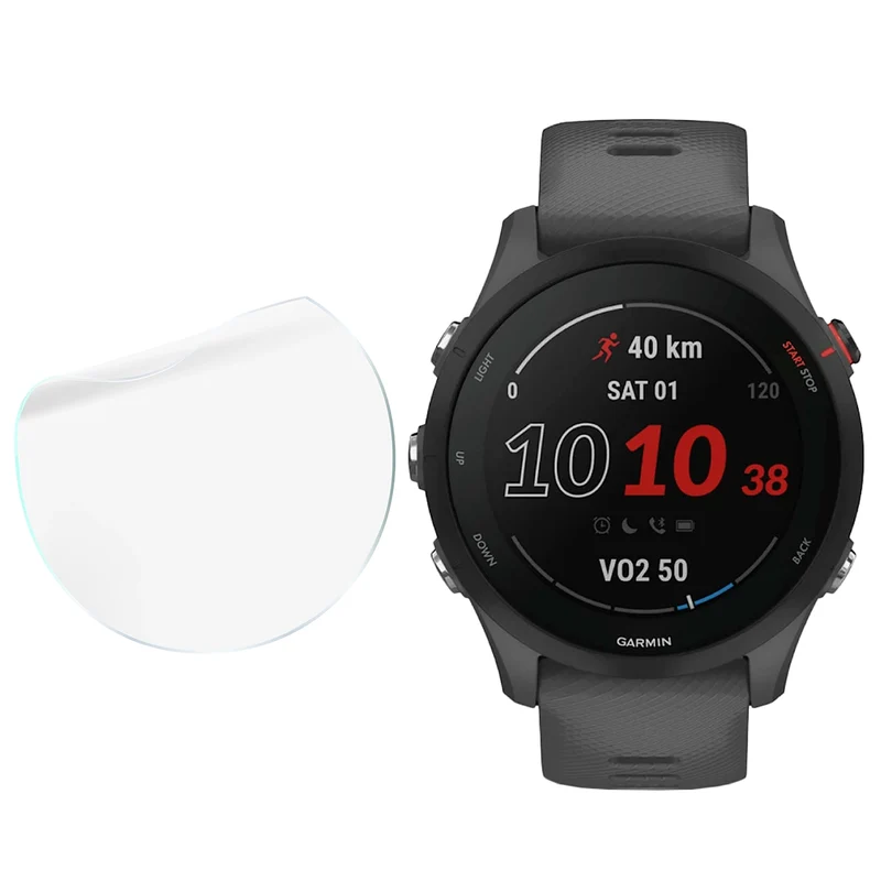 Schutzfolie für den Bildschirm für Garmin Forerunner 255, Bizon Watch HydroFlex, 6 Stück