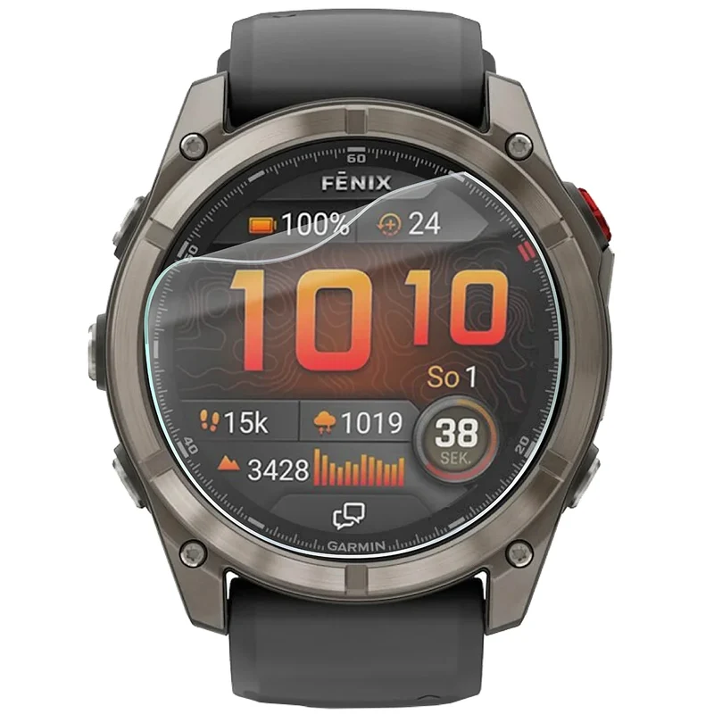 Schutzfolie für den Bildschirm für Garmin Fenix 8 Pro AMOLED 51 mm, Bizon Watch HydroFlex, 6 Stück