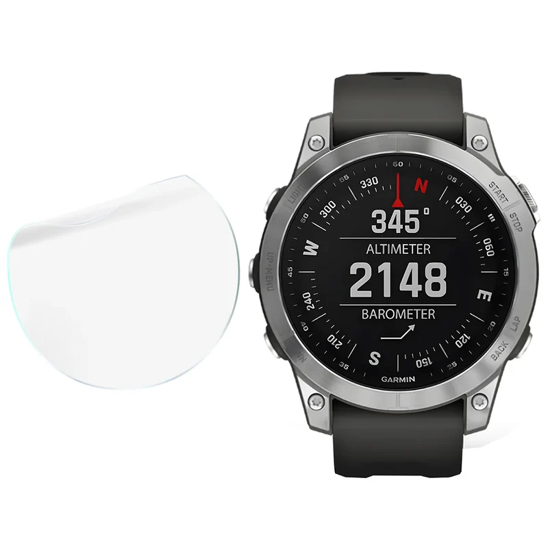 Schutzfolie für den Bildschirm für Garmin Fenix 7, Bizon Watch HydroFlex, 6 Stück