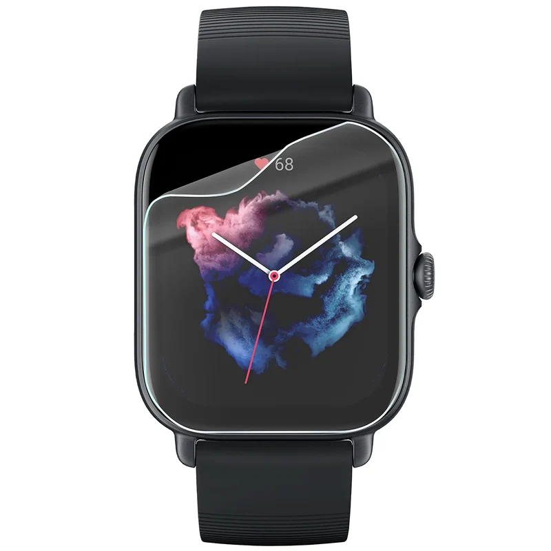 Schutzfolie für den Bildschirm für Amazfit GTS 3, Bizon Watch HydroFlex, 6 Stück