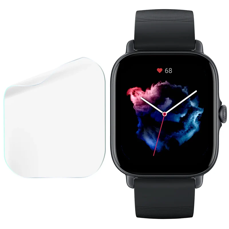 Schutzfolie für den Bildschirm für Amazfit GTS 3, Bizon Watch HydroFlex, 6 Stück