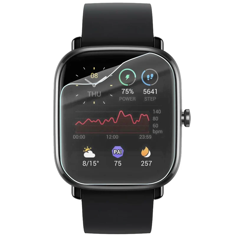 Schutzfolie für den Bildschirm für Amazfit GTS 2 Mini, Bizon Watch HydroFlex, 6 Stück