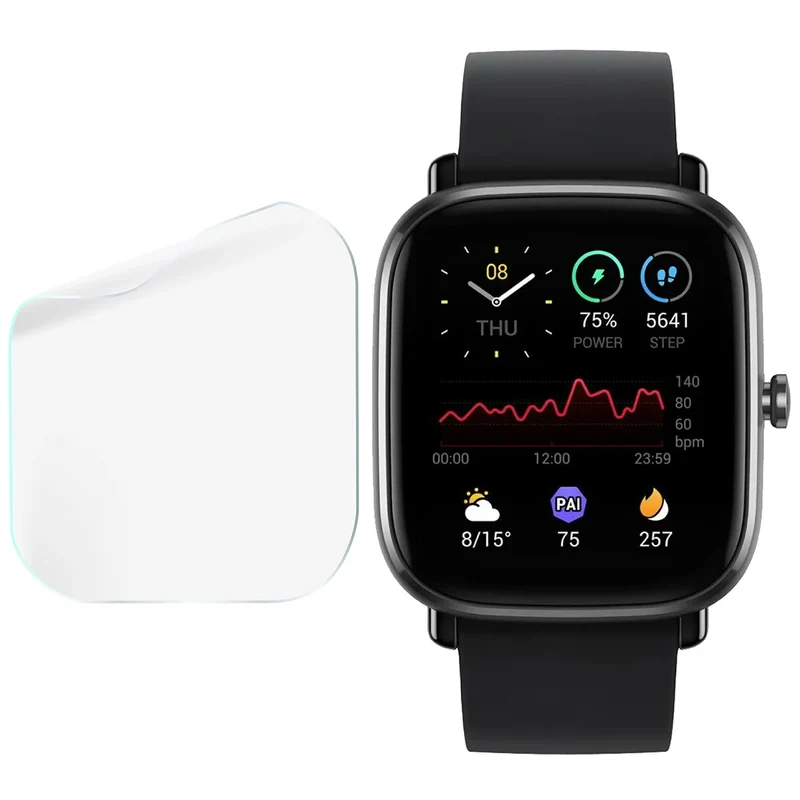 Schutzfolie für den Bildschirm für Amazfit GTS 2 Mini, Bizon Watch HydroFlex, 6 Stück
