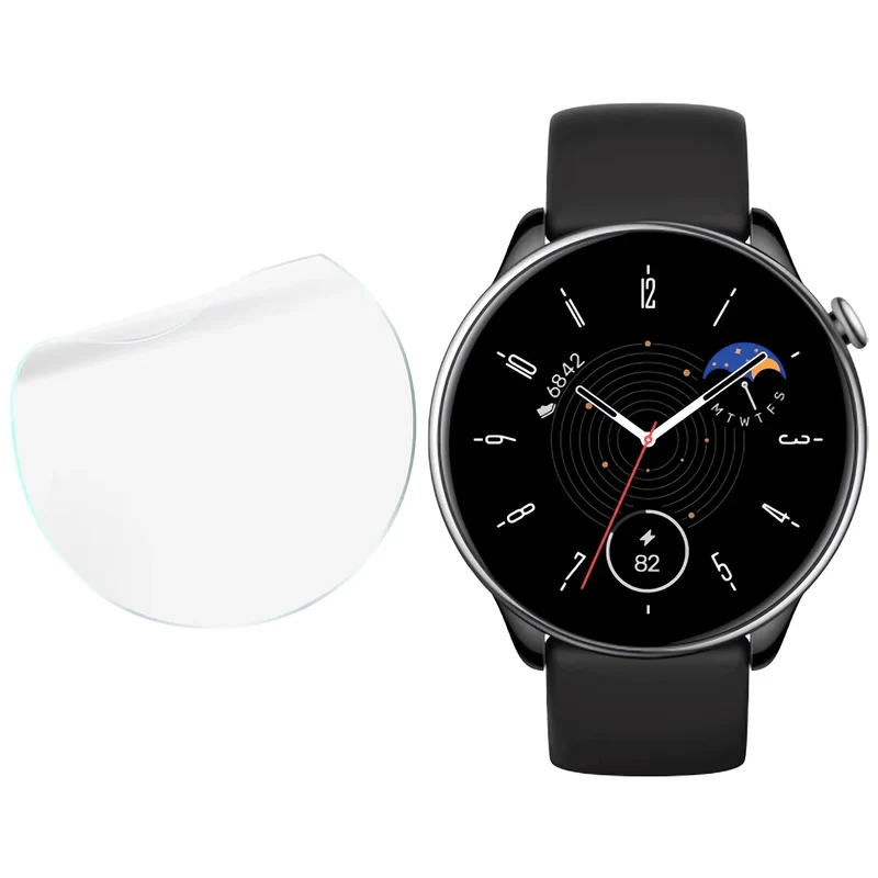 Schutzfolie für den Bildschirm für Amazfit GTR Mini, Bizon Watch HydroFlex, 6 Stück